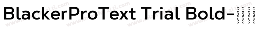 BlackerProText Trial Bold字体转换
